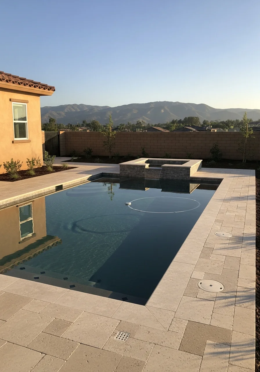 Completed project in El Cajon with homeowner and crew member shaking hands.